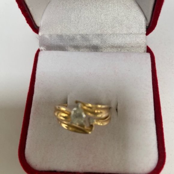 🌟🌸HOST PICK 🌟🌸 NWT 14K GOLD & GENUINE DIAMOND RING Set MSRP $2,595 - Picture 3 of 8